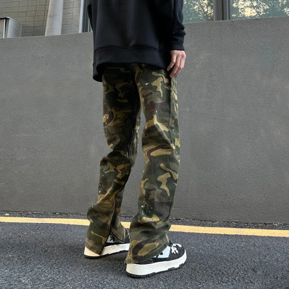 S-3XL Camouflage Jeans Men