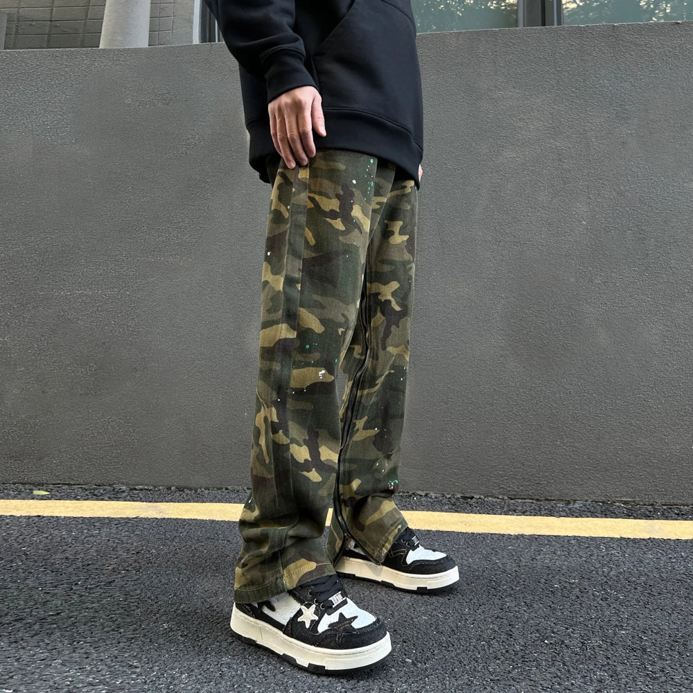 S-3XL Camouflage Jeans Men